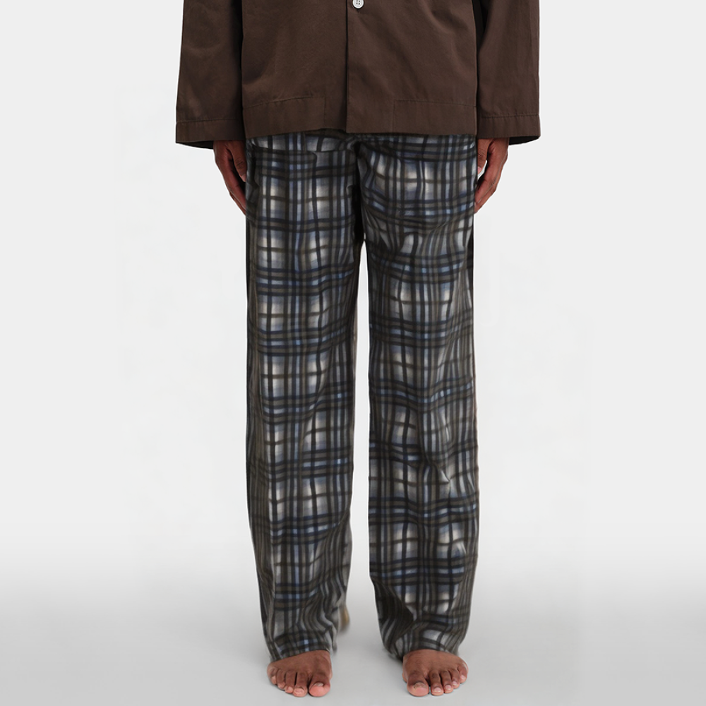 High-quality plaid loose men's pajama pants