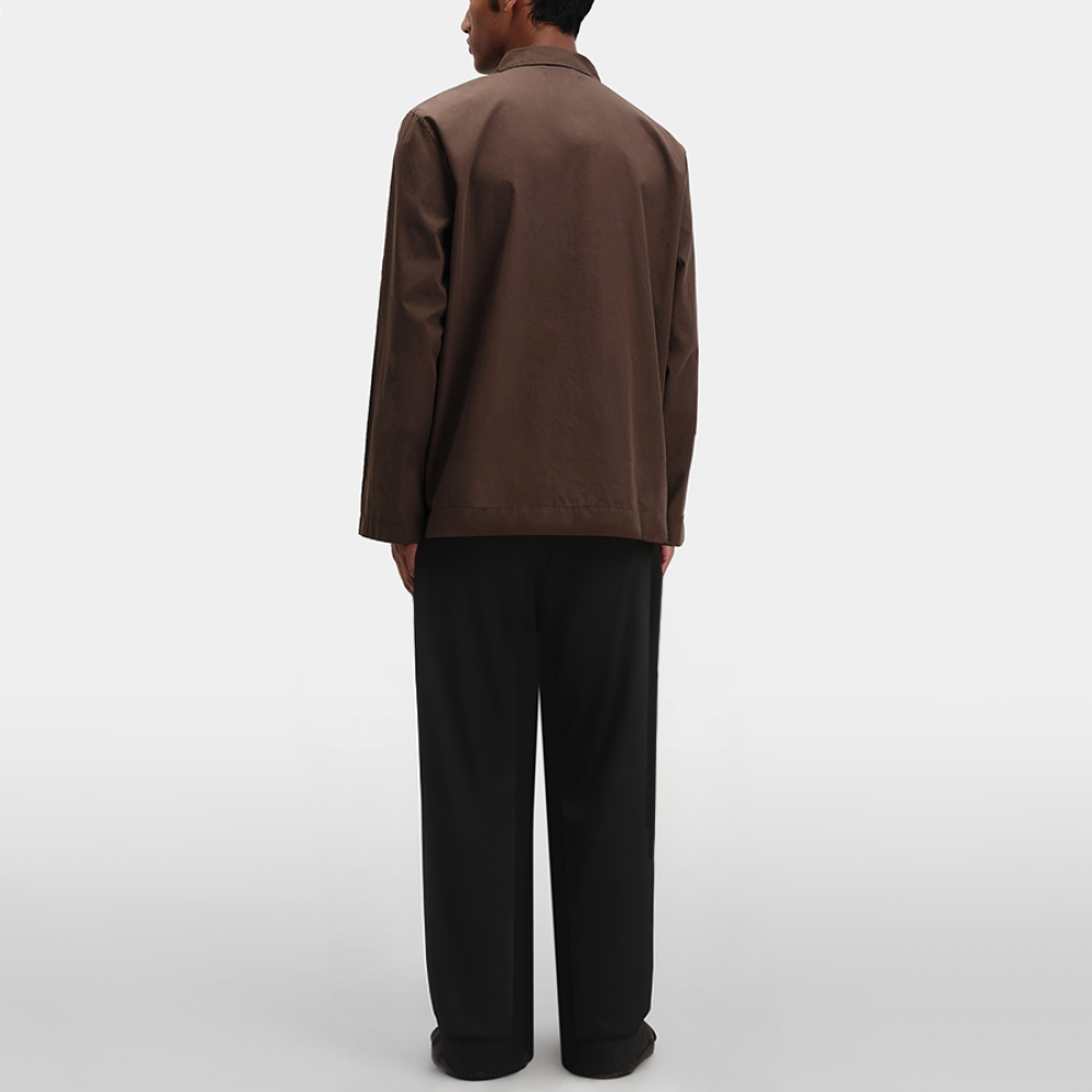 Black elastic waist slim fit men's pajama pants