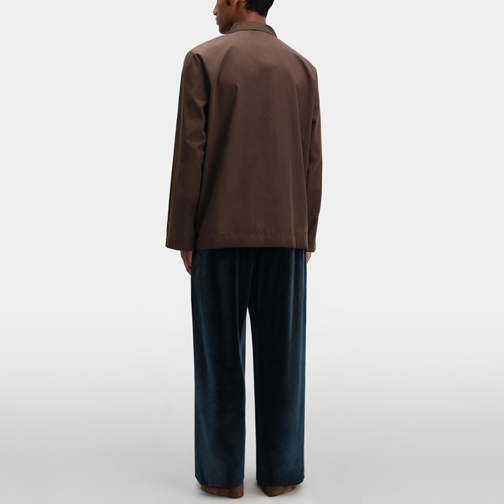 Retro jacquard straight men's pajama pants