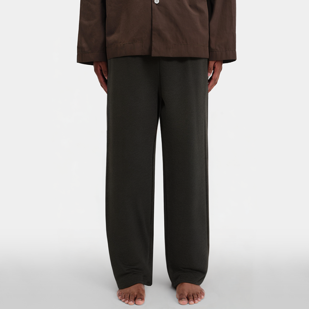 Comfortable drawstring straight-leg men's pajama pants