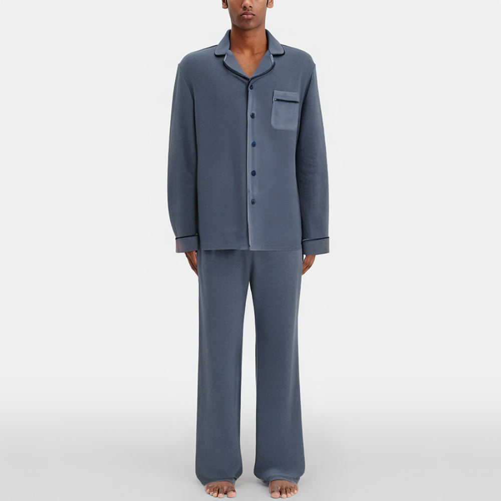 High-end soft and warm men's pajama set