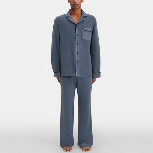 High-end soft and warm men's pajama set