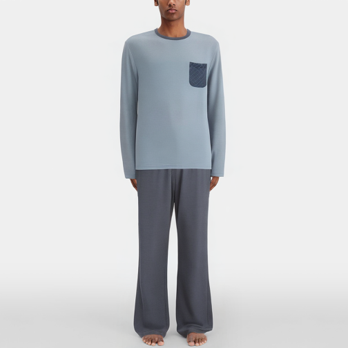 Simple breathable casual men's pajama set