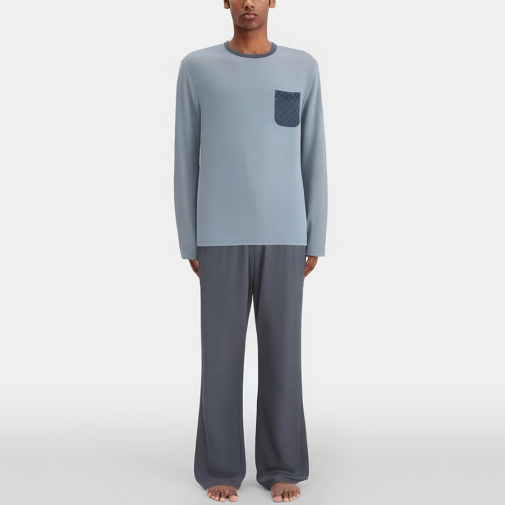 Simple breathable casual men's pajama set