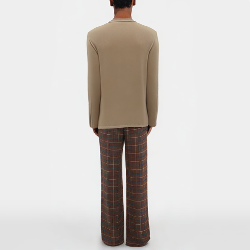 Vintage autumn cotton men's pajama set