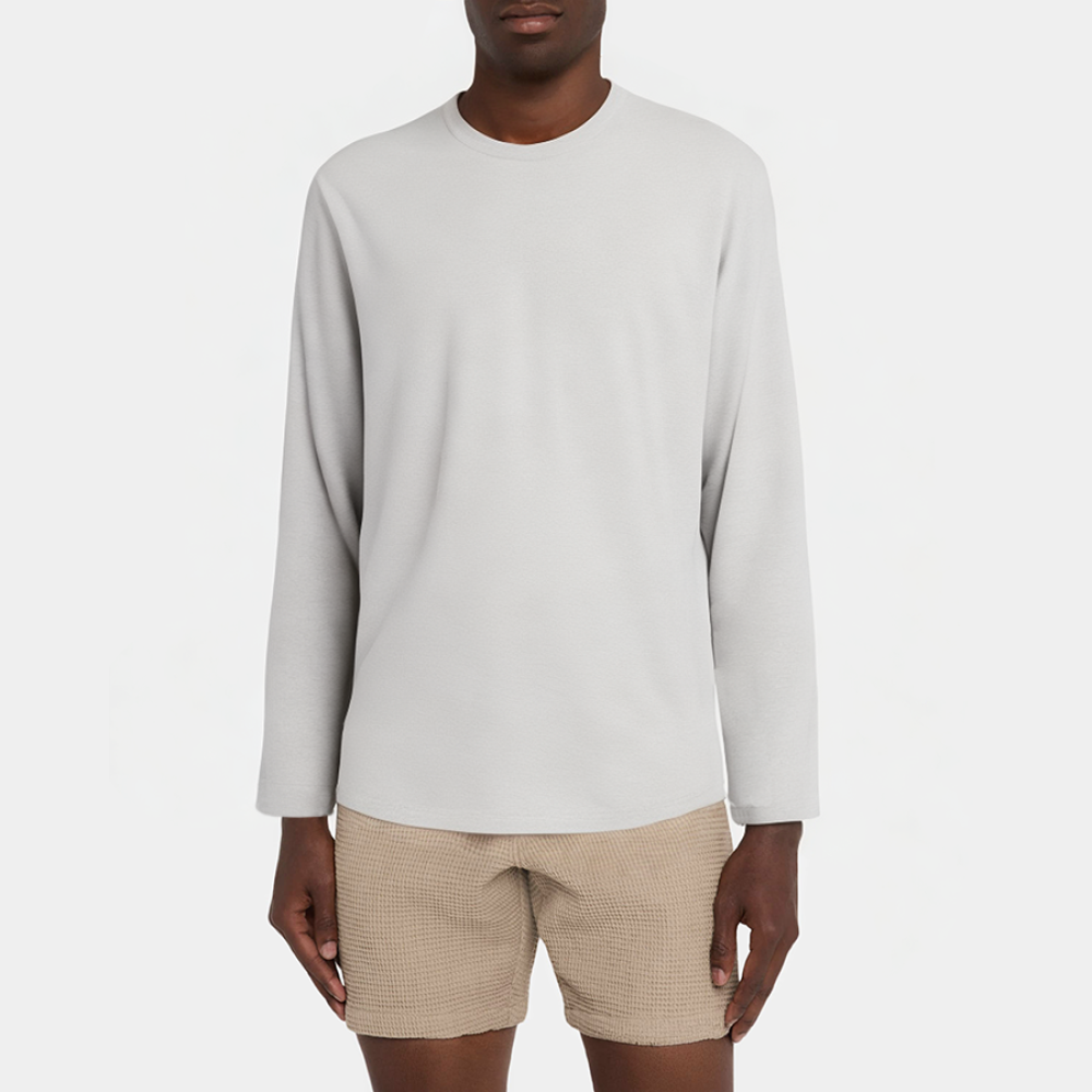 Lightweight grey breathable men's pajamas