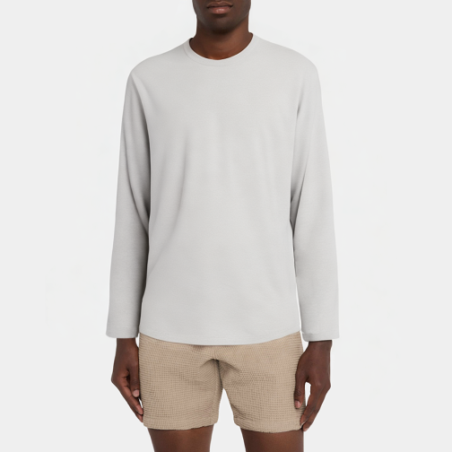 Lightweight grey breathable men's pajamas