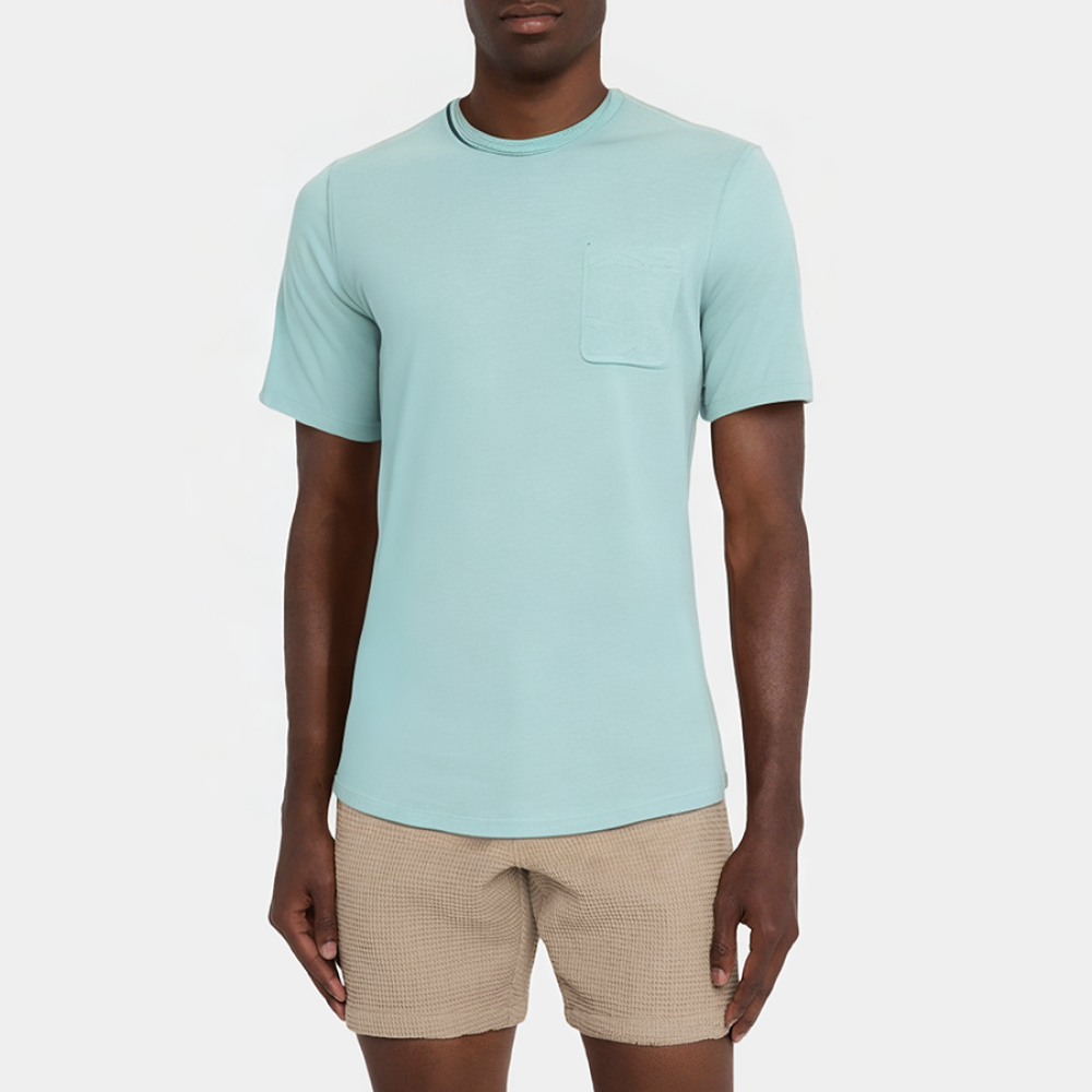 Men's casual round neck short-sleeved pajamas