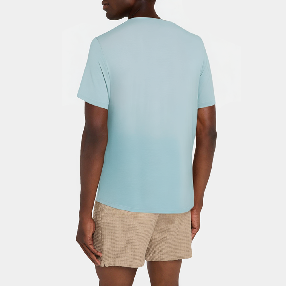 Men's casual round neck short-sleeved pajamas