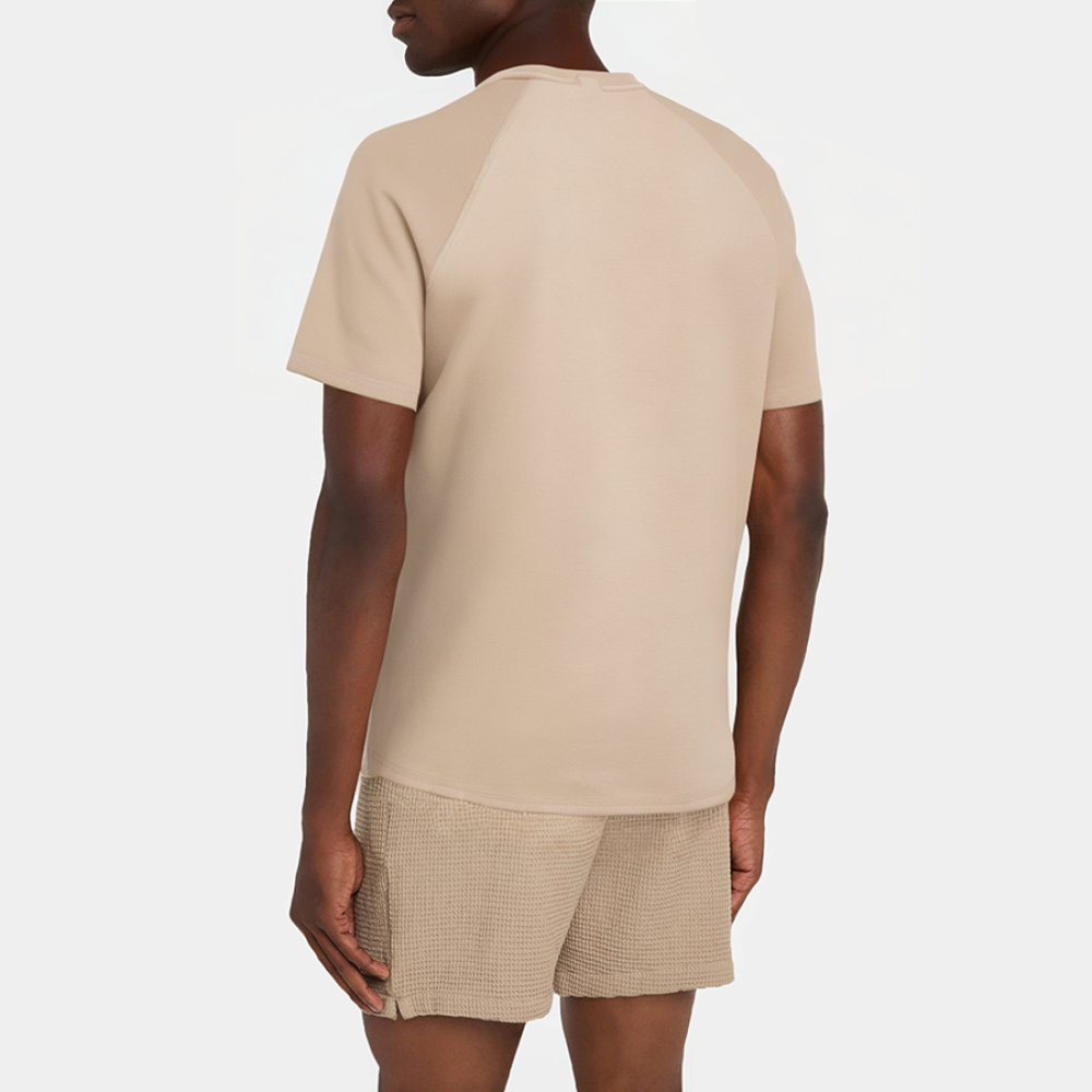 Contrast color stitching casual men's pajamas