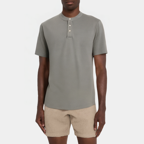 High quality grey crew neck men's pajamas