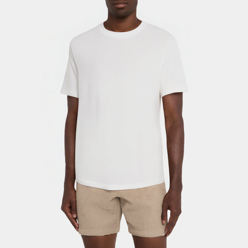 Simple solid color round neck men's pajamas