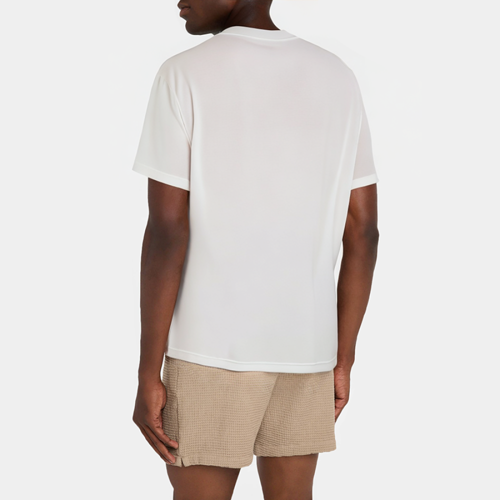 Simple solid color round neck men's pajamas