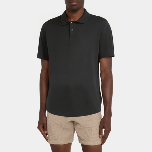 Black lapel short-sleeved men's pajamas