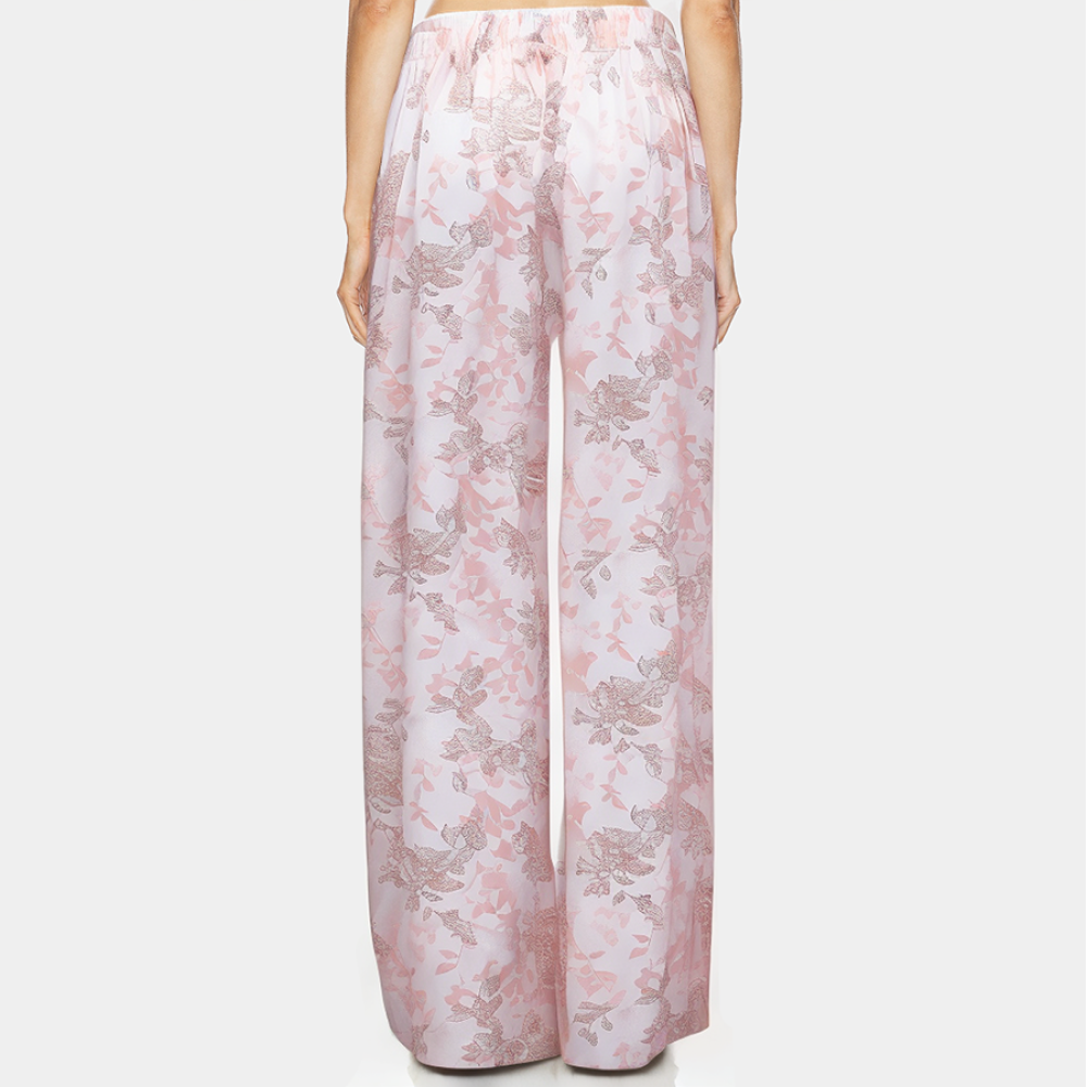 Printed thin straight leg women's pajama pants