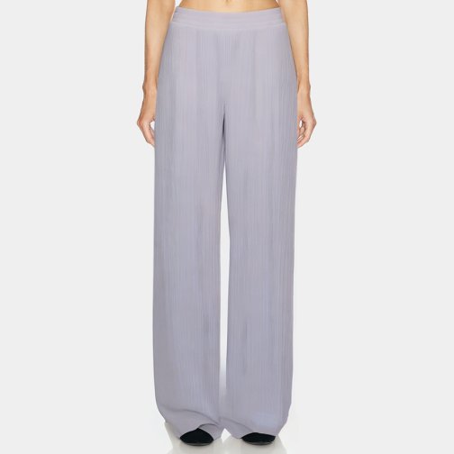 Elegant ribbed knit women's pajama pants