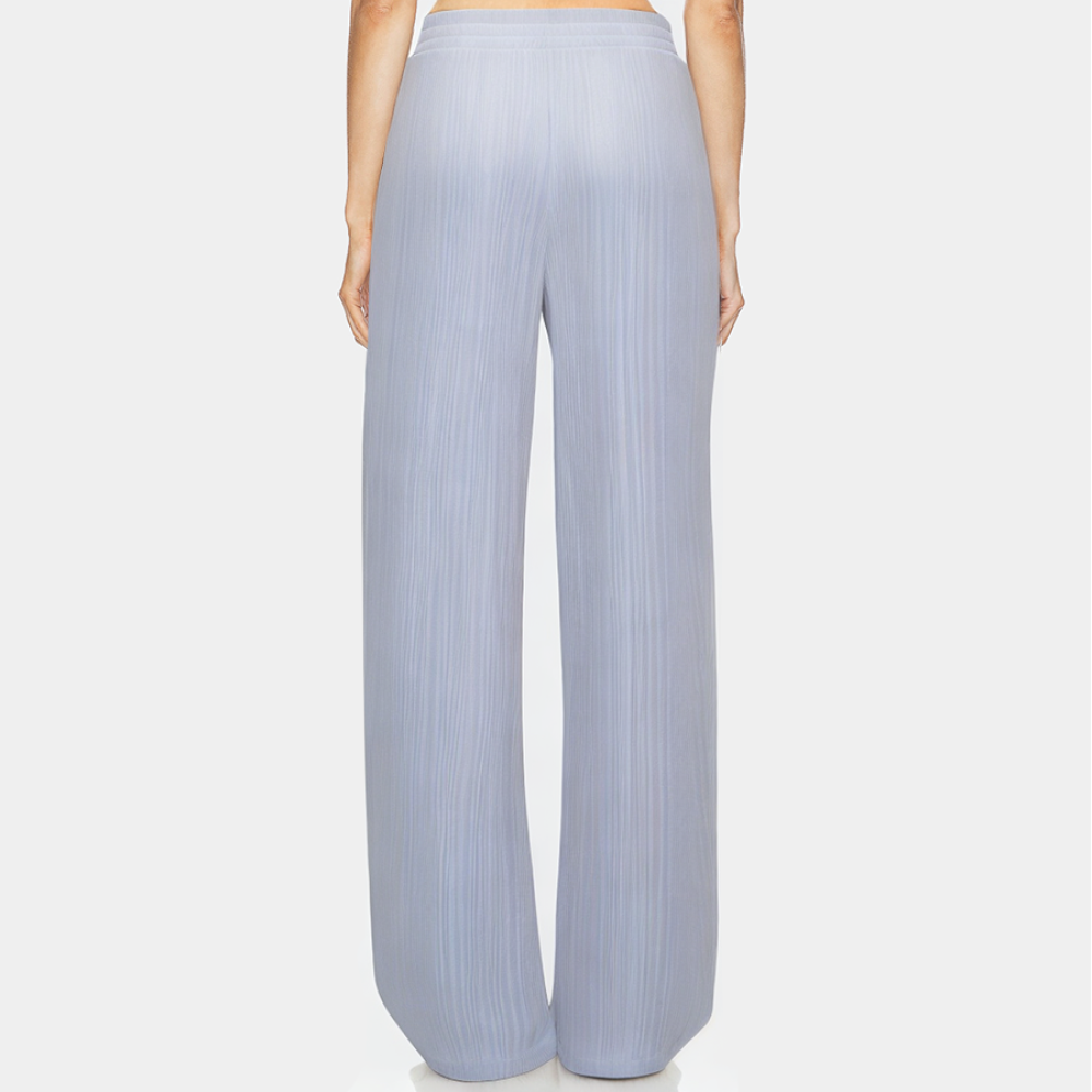 Elegant ribbed knit women's pajama pants