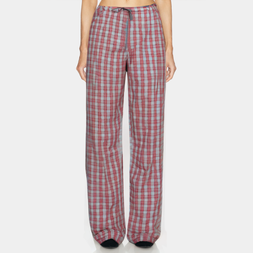 High-quality plaid women's pajama pants
