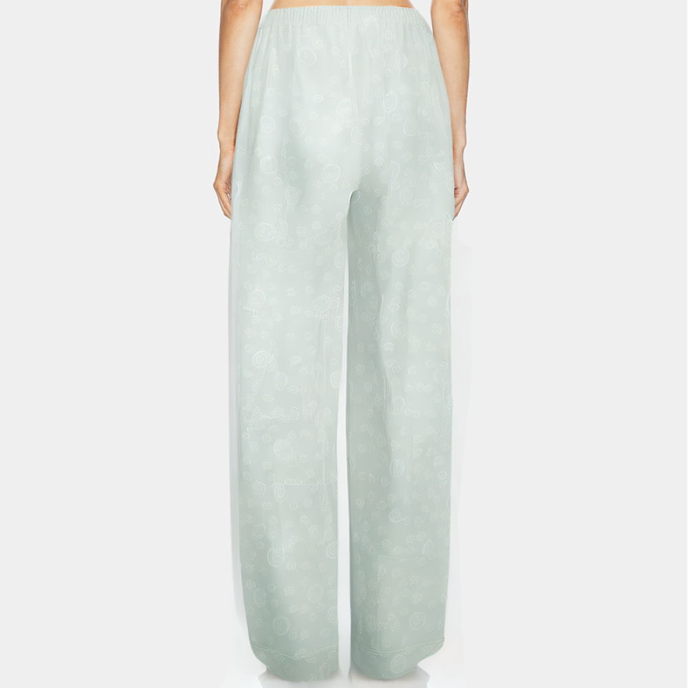 Pure cotton straight-leg women's long pajama pants