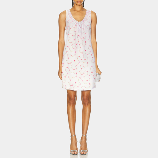 Casual V-neck comfortable women's nightgown