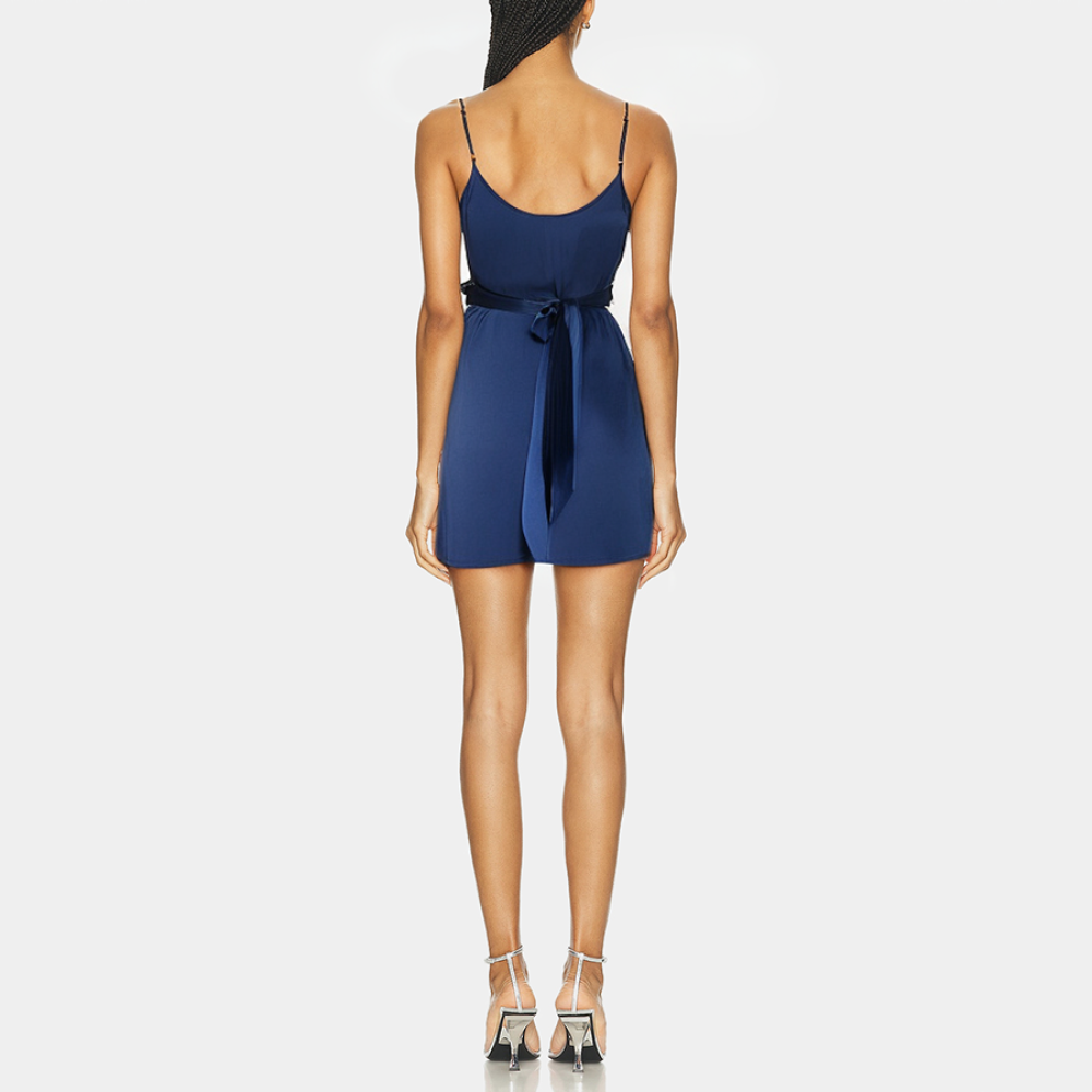 Luxury V-neck satin women's nightdress