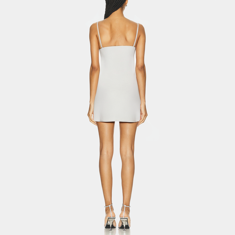 High-end gray elegant women's nightgown