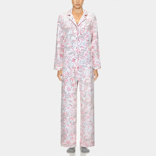Fashionable floral breathable women's pajamas set