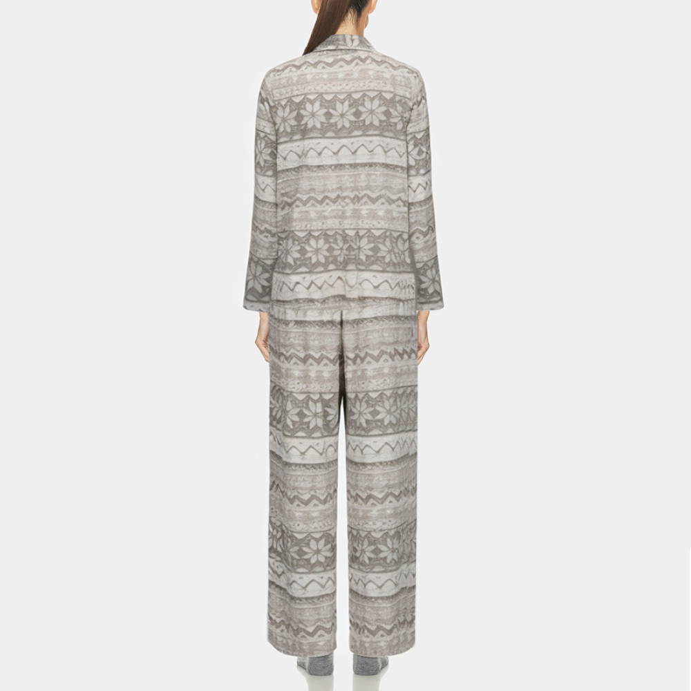 Retro comfort loose women's pajama set