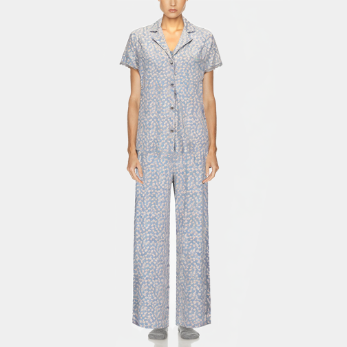 Elegant floral light women's pajama set