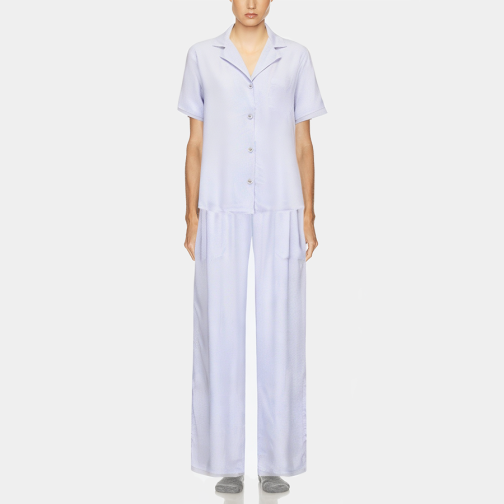 Simple floral comfortable women's pajamas set