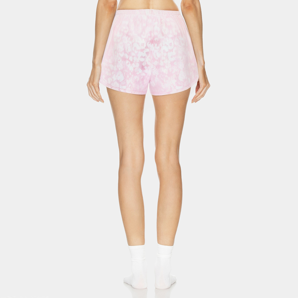 Fashion elastic waist women's short pajama pants