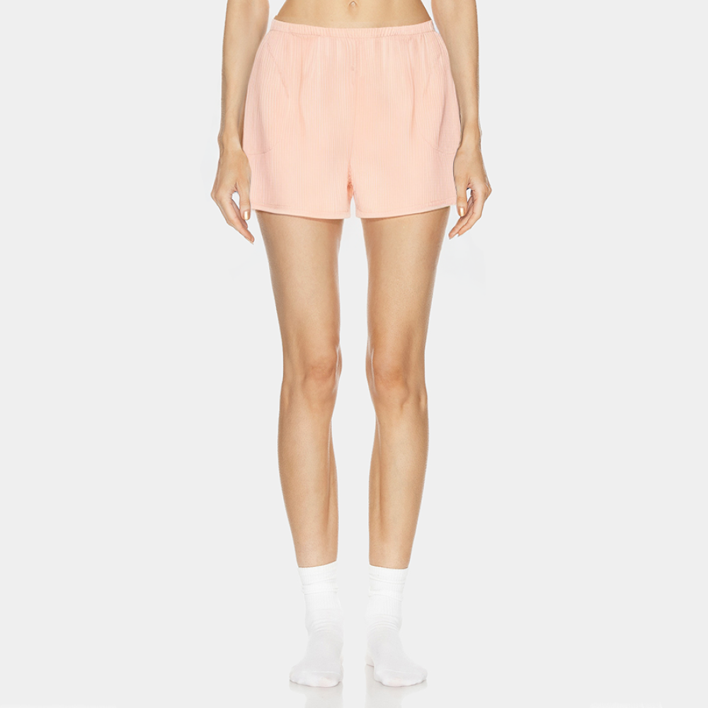 High quality stripe printed women's pajama shorts