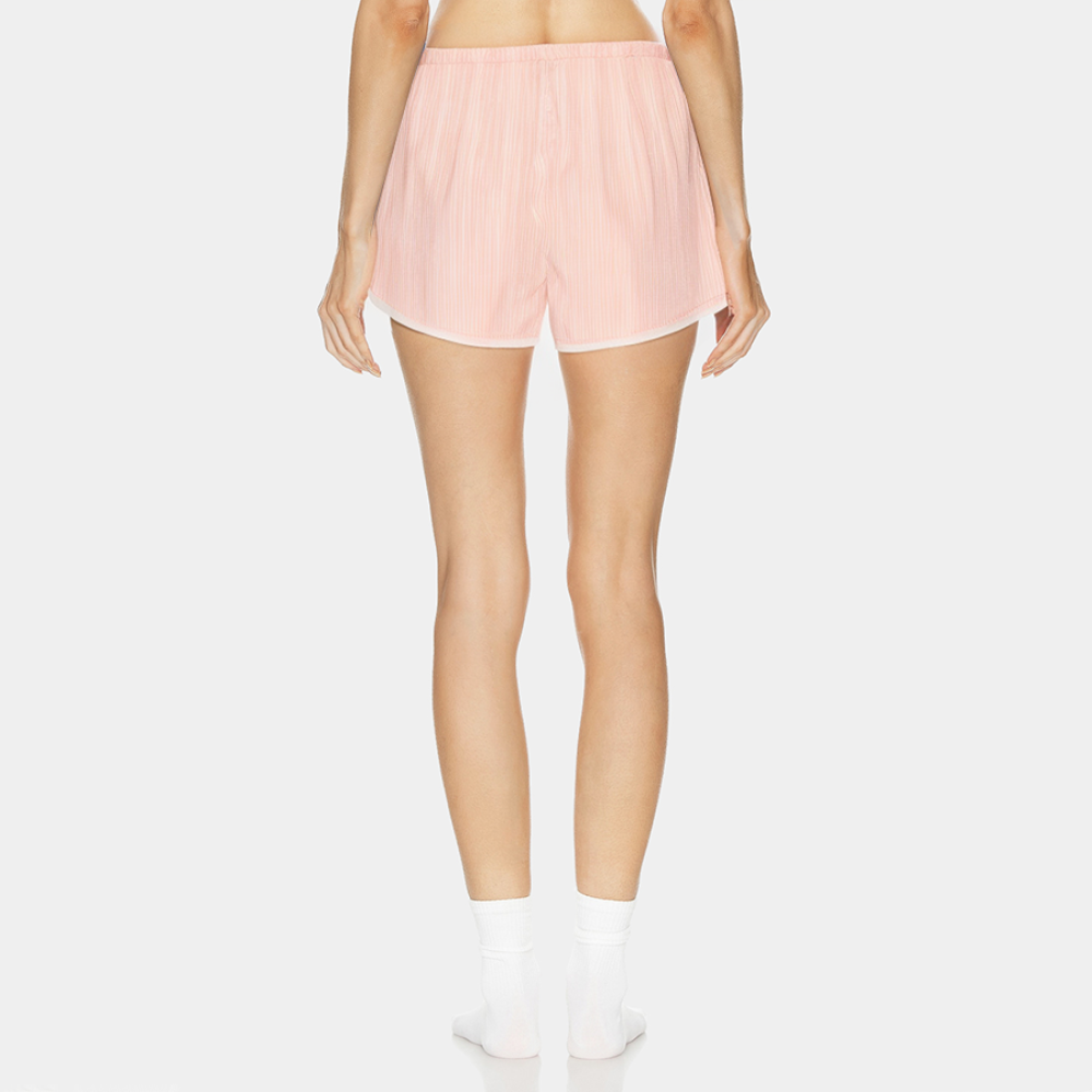 High quality stripe printed women's pajama shorts